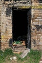 Burned doorway