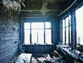 Burned interior Royalty Free Stock Photo