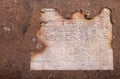 Burned Ledger Royalty Free Stock Photo
