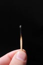Burned match Royalty Free Stock Photo
