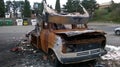 Burned vehicle Royalty Free Stock Photo