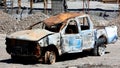 Burned vehicle Royalty Free Stock Photo