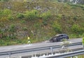 BURNED VEHICLE ON MOTORWAY