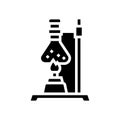 burner boiling chemistry liquid glyph icon vector isolated illustration