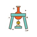 burner flask icon vector design Royalty Free Stock Photo