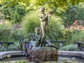 Burnett Fountain in summer