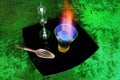 Burning absinthe