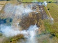 Burning agricultural or crop residues has resulted in air pollution and black carbon in the global atmosphere