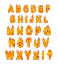 Burning Alphabet Royalty Free Stock Photo