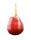 Burning apple candle