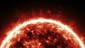 Burning atmosphere of red giant star