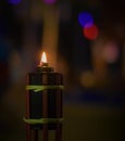 The Black Candle with color background