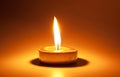 Burning candle Royalty Free Stock Photo