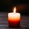 Burning Candle: Illuminating Moments of Tranquility.