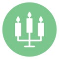 Burning candles, candlelight Isolated Vector icon which can easily modify or edit