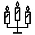 Burning candles, candlelight Isolated Vector icon which can easily modify or edit