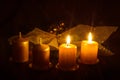 Burning candles Royalty Free Stock Photo