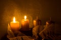 Burning candles Royalty Free Stock Photo