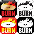 Burning CD or DVD Royalty Free Stock Photo