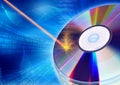 Burning CD / DVD concept Royalty Free Stock Photo