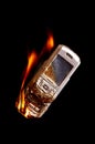Burning phone