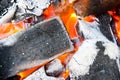 Burning charcoal Royalty Free Stock Photo