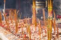 Burning chinese incense