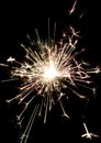 Burning christmas sparkler Royalty Free Stock Photo