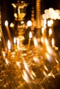 Burning Church candles Royalty Free Stock Photo