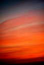 burning clouds in the evening sky Royalty Free Stock Photo