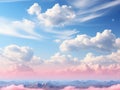 Burning clouds sunset sky with soft clouds background Royalty Free Stock Photo