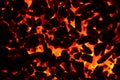 Burning coal anthracite fine fraction, as a graphic resource. Royalty Free Stock Photo