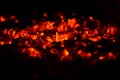 Burning coals Royalty Free Stock Photo