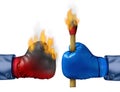 Burning The Competition Royalty Free Stock Photo