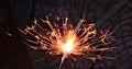 burning electric sparklers for diwali celebration during night time in india