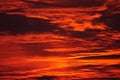 Burning Evening Sky Royalty Free Stock Photo