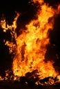 Burning Falla in Valencia. Fire. Royalty Free Stock Photo