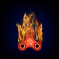 Burning Fidget Finger Spinner