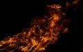 Burning fire background. Inferno effect with flame. Flames with dramatic fire background. Burning flame. Blazing fire background Royalty Free Stock Photo