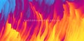 Burning fire flames. Abstract background. Modern pattern. Vector illustration for design Royalty Free Stock Photo