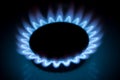 Burning gas ring Royalty Free Stock Photo