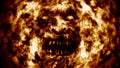 Burning ghoul face