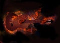 Burning guitar Royalty Free Stock Photo