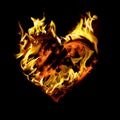 Burning heart