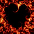 Burning heart Royalty Free Stock Photo