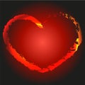 Burning Heart As A Sign And Symbol Of Love
