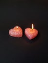 Burning hearts Royalty Free Stock Photo