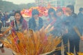 Burning incense Royalty Free Stock Photo