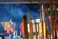 Burning incense, Guangzhou Royalty Free Stock Photo