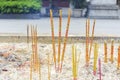 incense sticks in Asian Chinese temple, China Asia